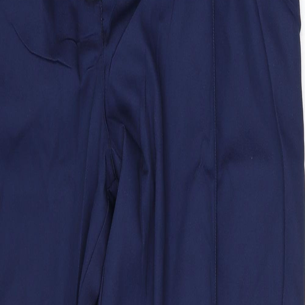 Tulip Womens Blue Polyester Trousers Size 22 L35 in Regular