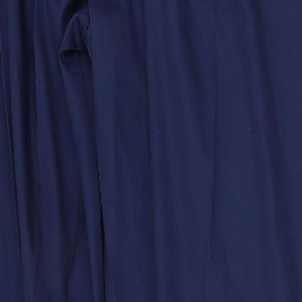 Tulip Womens Blue Polyester Trousers Size 22 L35 in Regular