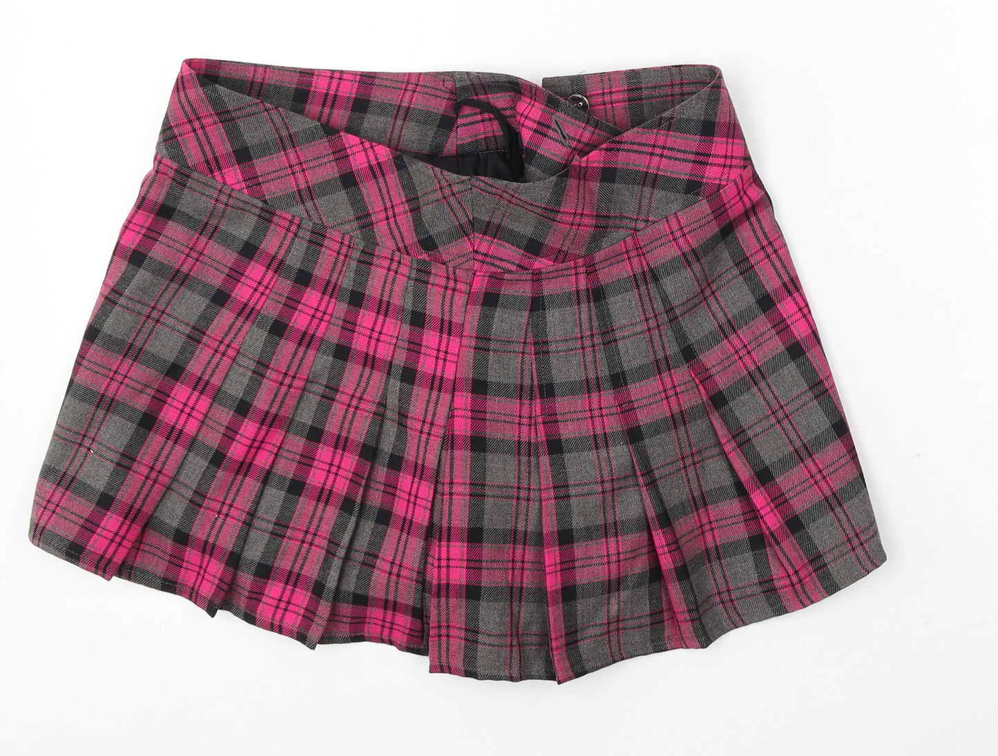 Atmosphere Womens Multicoloured Plaid Polyester Skater Skirt Size 12