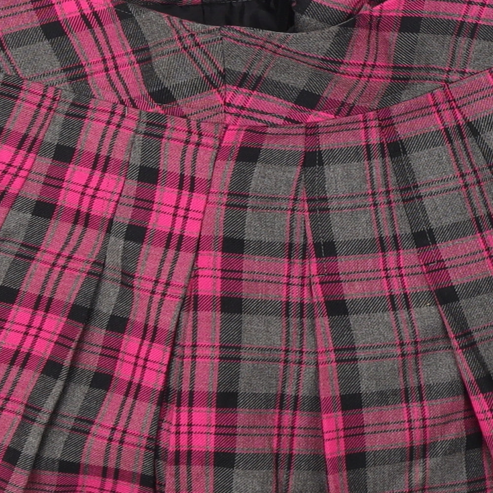 Atmosphere Womens Multicoloured Plaid Polyester Skater Skirt Size 12