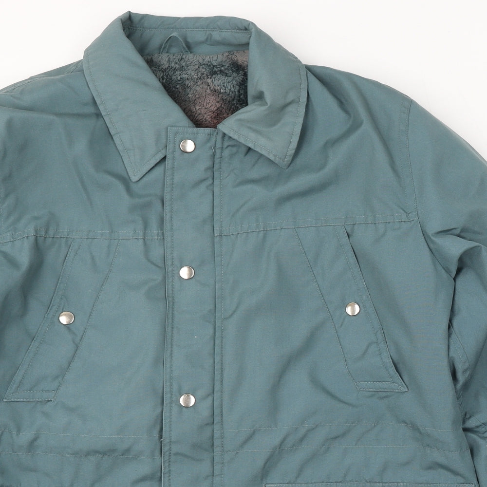 Tesco Womens Blue Jacket Size XL Snap