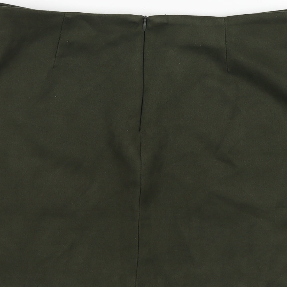Atmosphere Womens Green Polyester Mini Skirt Size 12