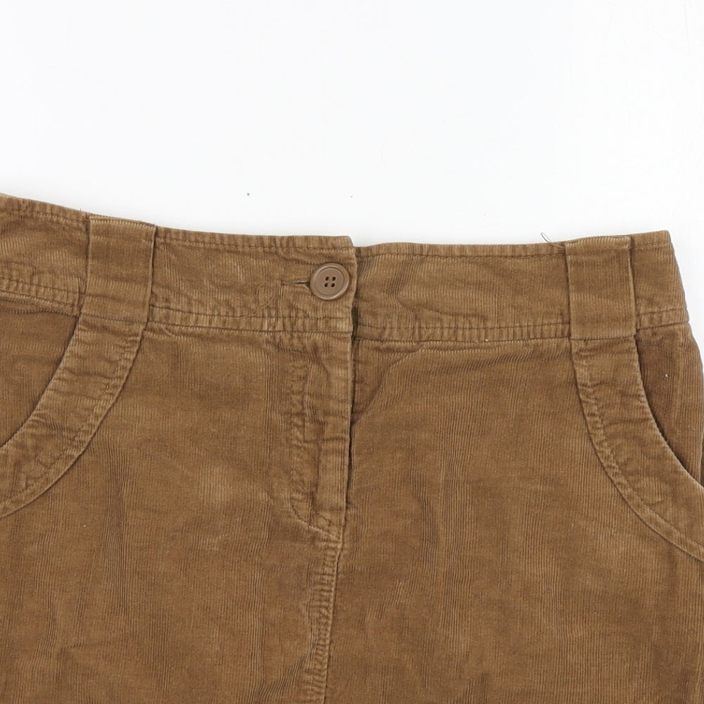 H&M Womens Brown Cotton Maxi Skirt Size 38