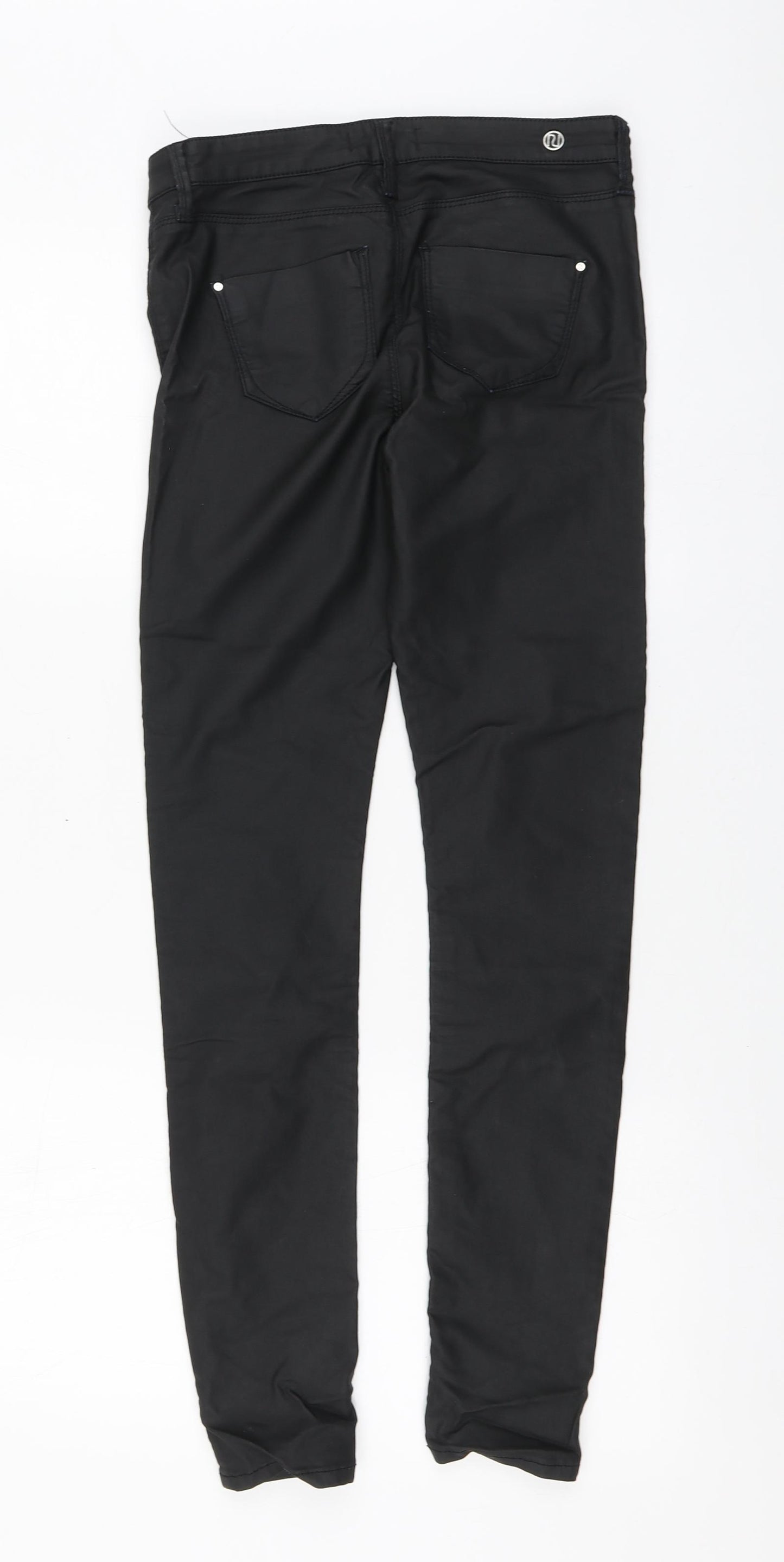 River Island Womens Black Cotton Jegging Leggings Size 8 L27 in
