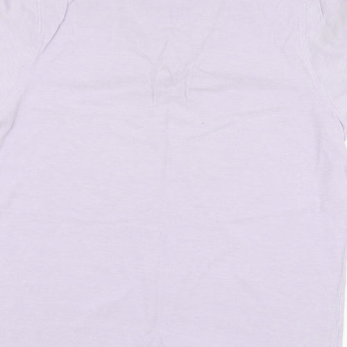 Maine Mens Purple Cotton Polo Size M Collared