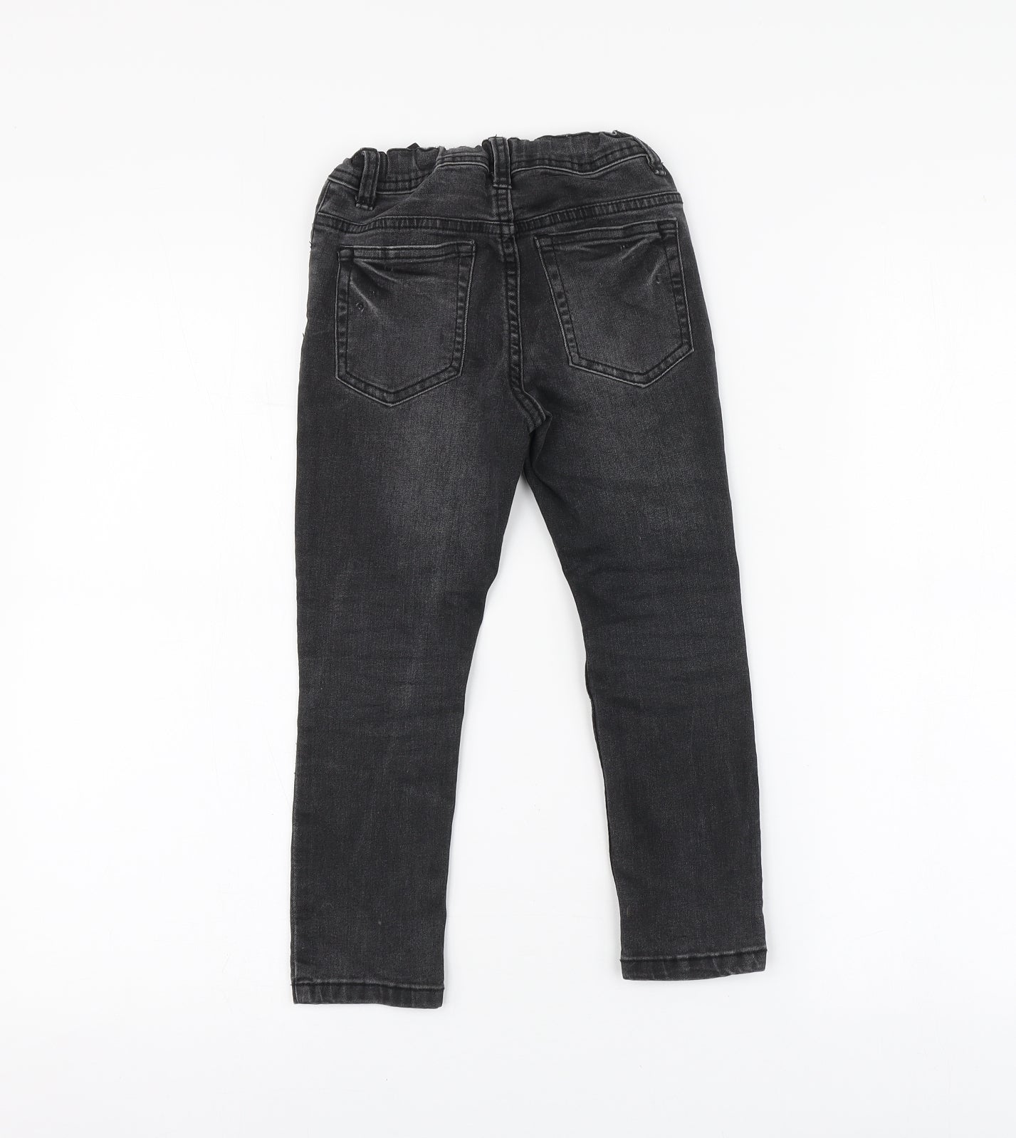 Denim.Co Boys Black Cotton Skinny Jeans Size 5-6 Years Regular