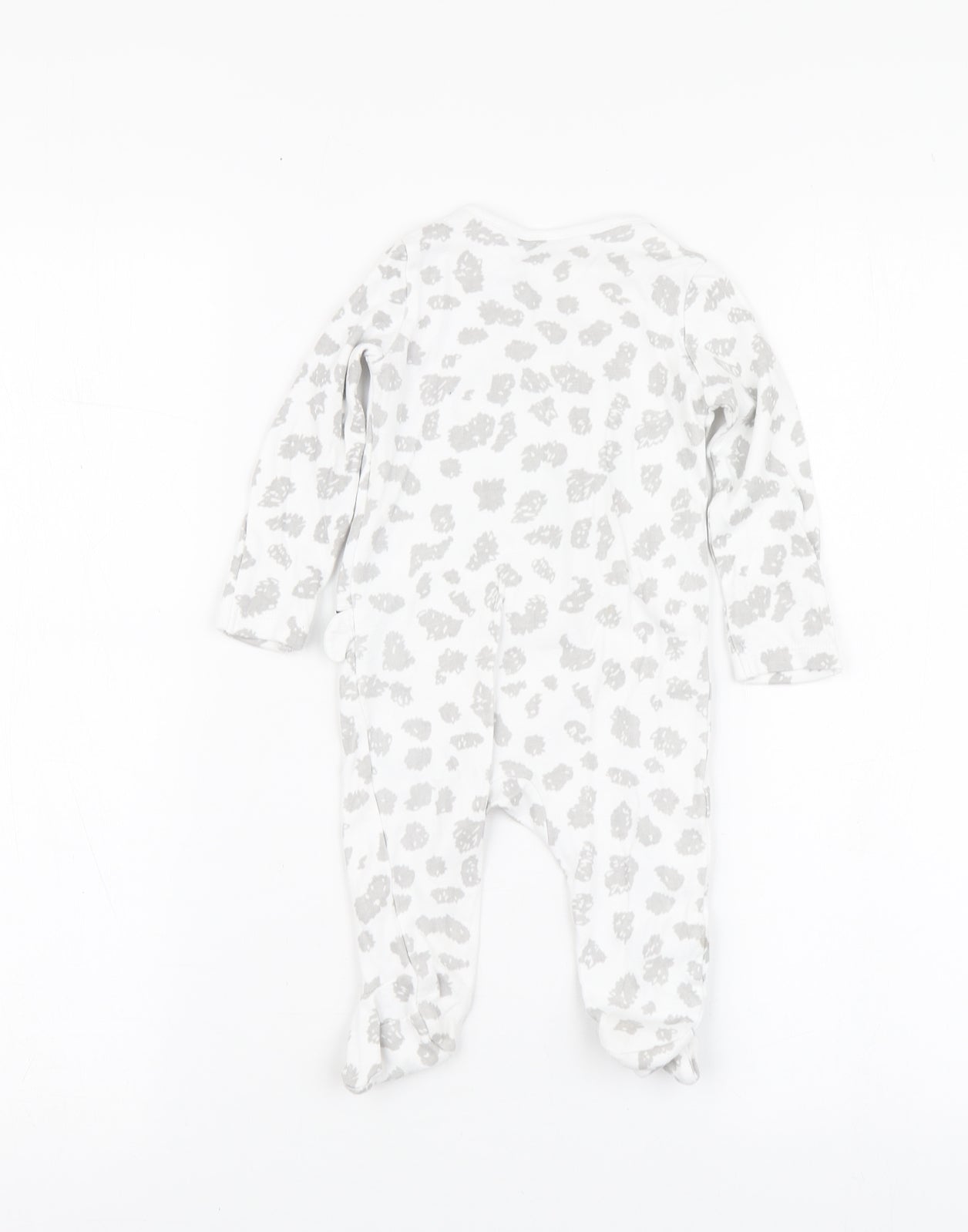 Disney Baby White Geometric Cotton Babygrow One-Piece Size 3-6 Months - 101 Dalmatians