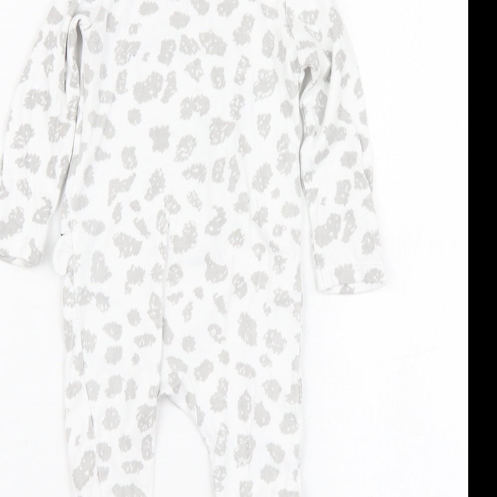 Disney Baby White Geometric Cotton Babygrow One-Piece Size 3-6 Months - 101 Dalmatians