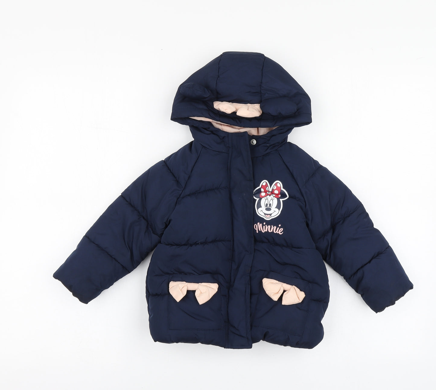 Primark Girls Blue Geometric Jacket Size 18-24 Months