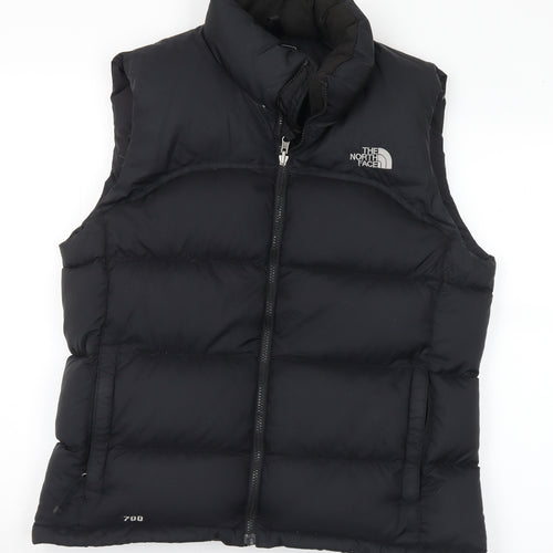 The North Face Mens Black Gilet Coat Size L Zip