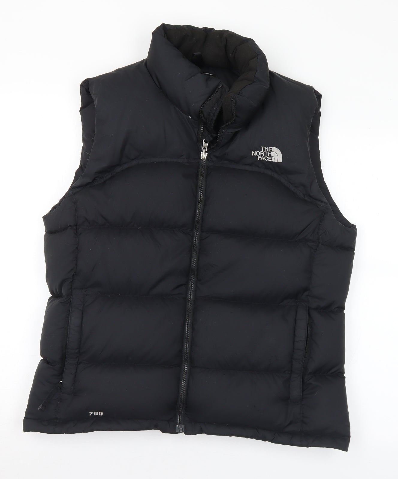 The North Face Mens Black Gilet Coat Size L Zip