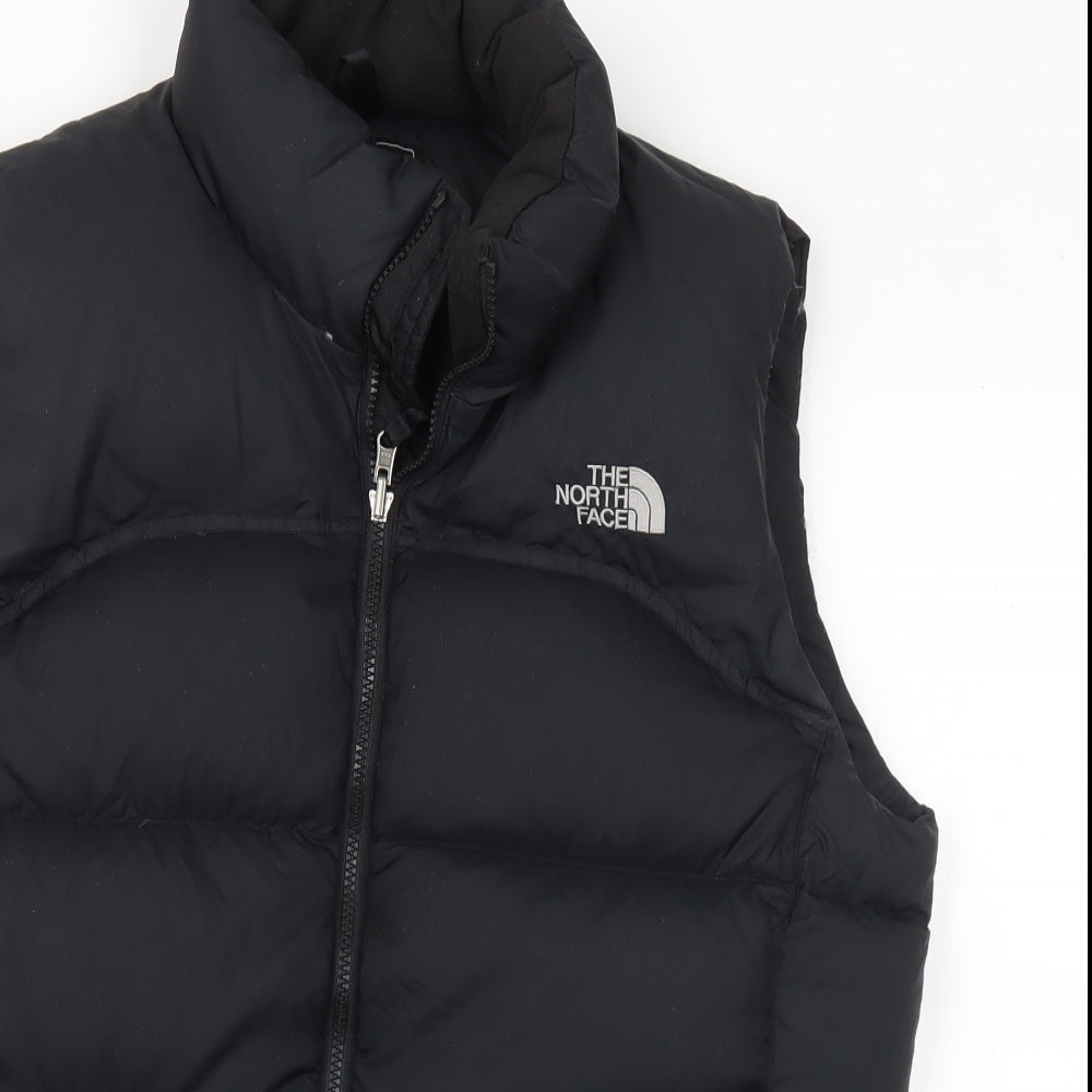 The North Face Mens Black Gilet Coat Size L Zip