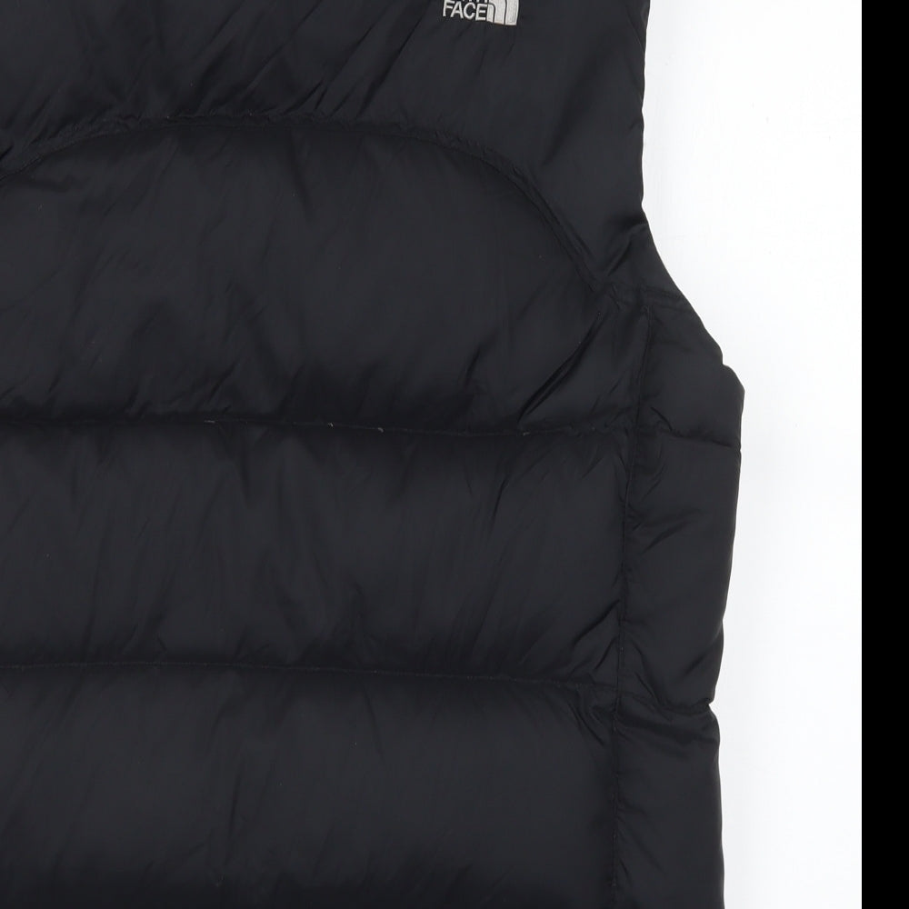 The North Face Mens Black Gilet Coat Size L Zip