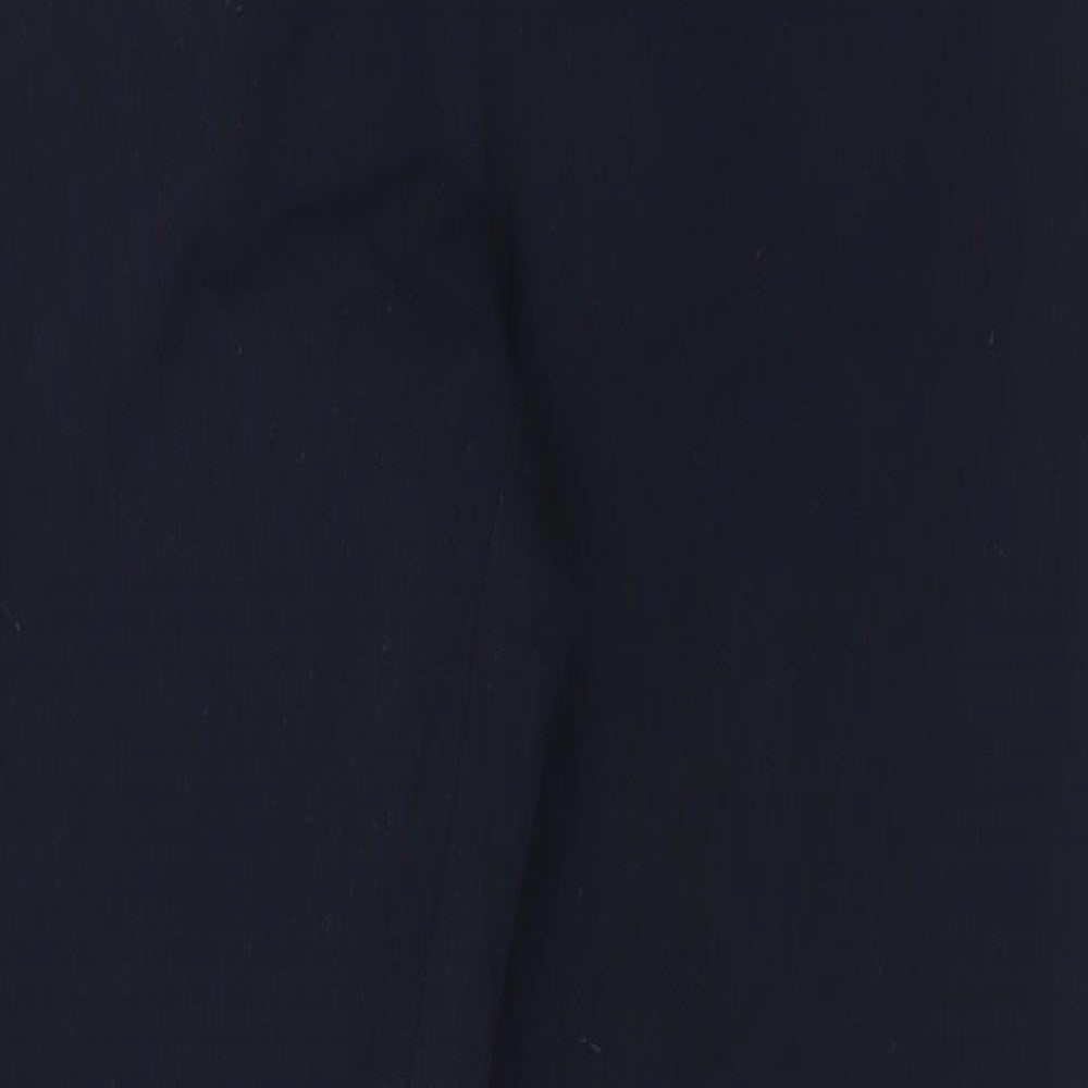 Monsoon Womens Black Viscose Trousers Size 12 L28 in Regular