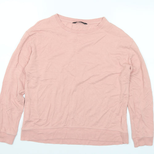 F&F Womens Pink Viscose Pullover Sweatshirt Size 10