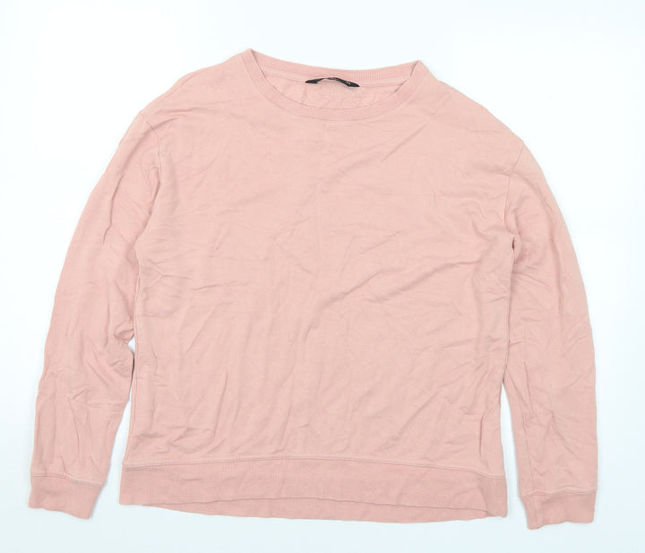 F&F Womens Pink Viscose Pullover Sweatshirt Size 10