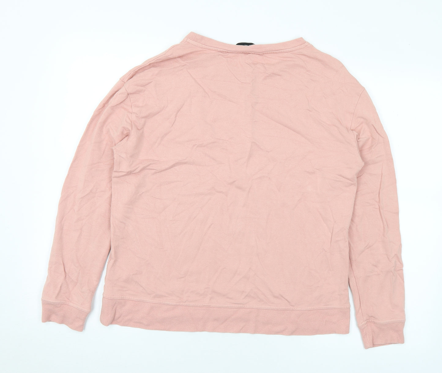 F&F Womens Pink Viscose Pullover Sweatshirt Size 10