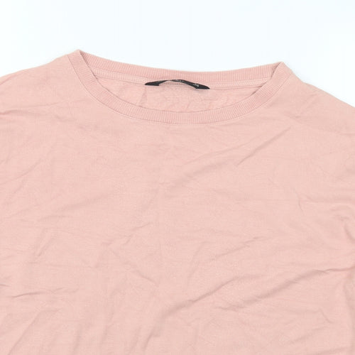 F&F Womens Pink Viscose Pullover Sweatshirt Size 10