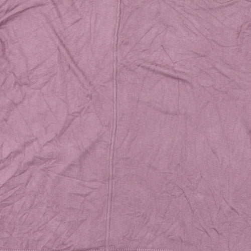 Rainbow Womens Purple Round Neck Viscose Pullover Jumper Size L