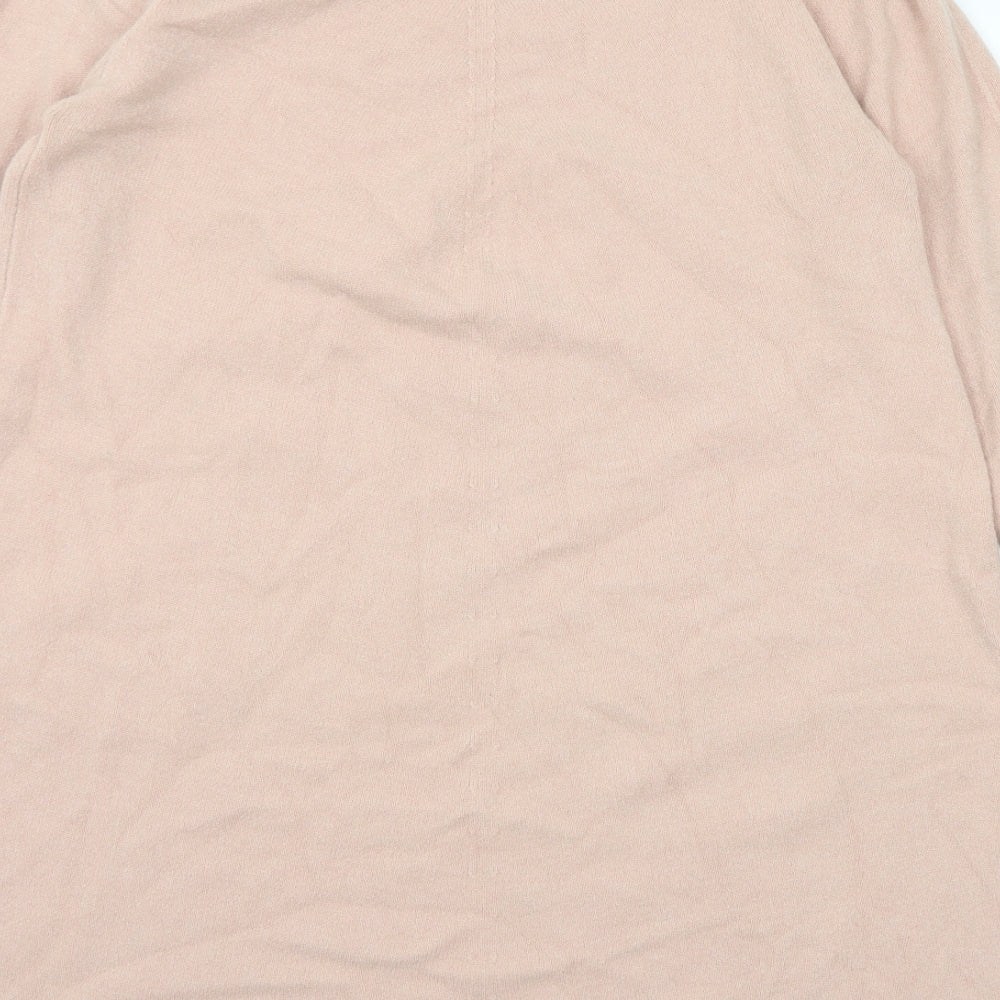 Preworn Womens Pink Viscose Jumper Dress Size M Round Neck