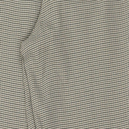 Sky Design Womens Multicoloured Houndstooth Polyester Trousers Size 14 L27 in Regular