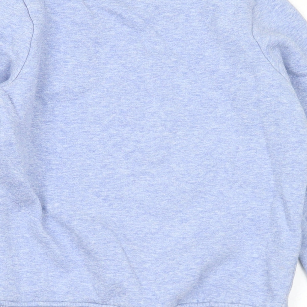 Marks and Spencer Girls Blue Cotton Pullover Sweatshirt Size 4-5 Years - Bee