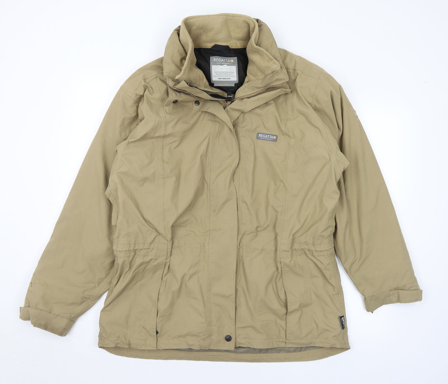 Regatta Womens Beige 3-in-1 Jacket Coat Size 14 Zip