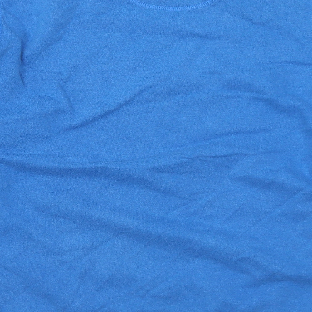 Marks and Spencer Mens Blue Cotton Pullover Sweatshirt Size L