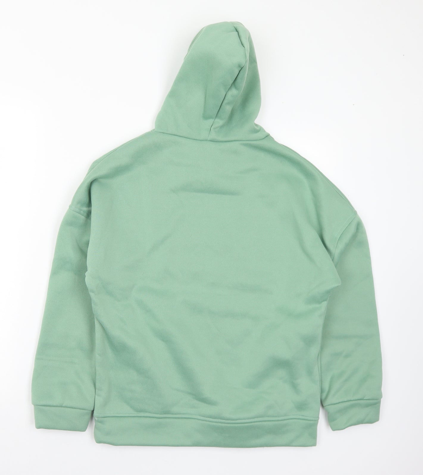 Preworn Mens Green Cotton Pullover Hoodie Size M