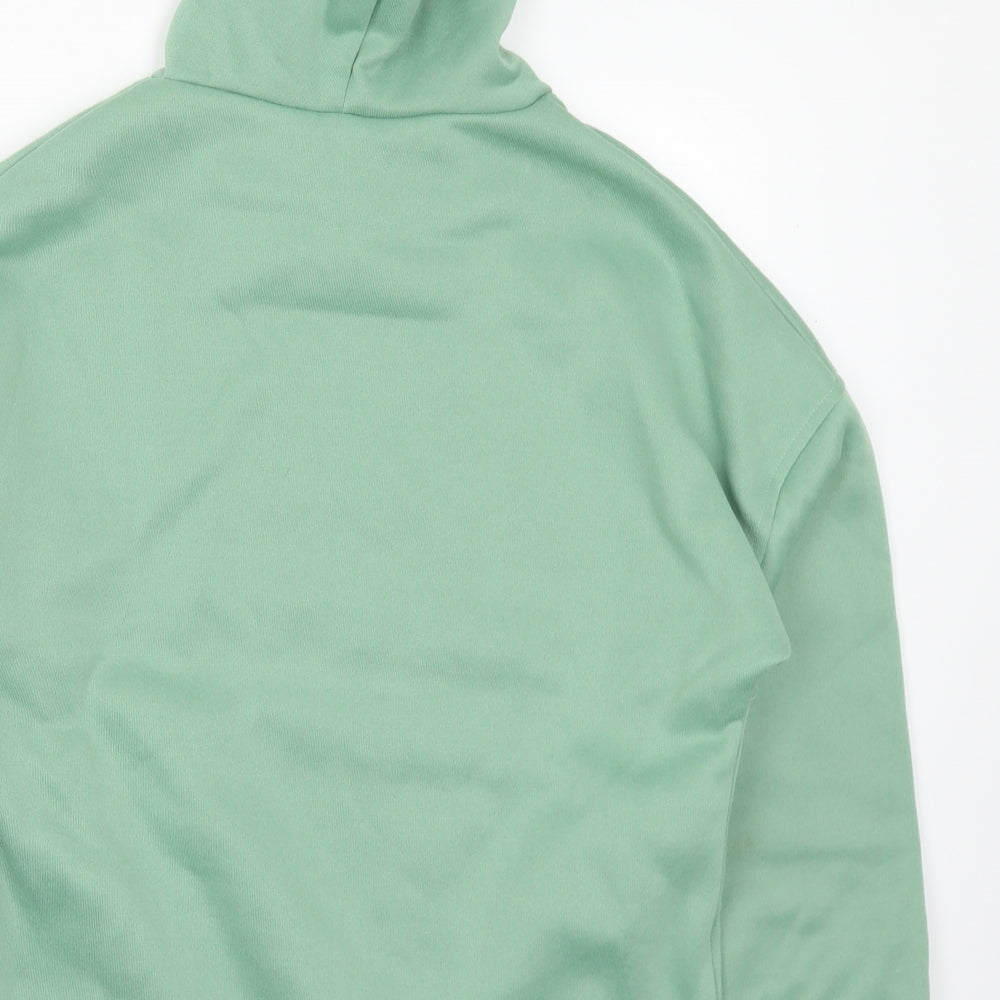 Preworn Mens Green Cotton Pullover Hoodie Size M