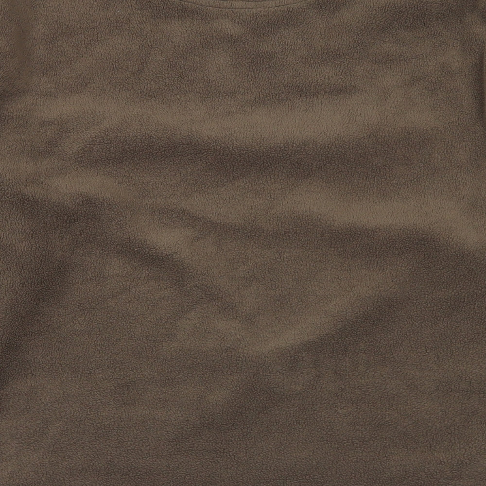 Zantos Mens Brown V-Neck Polyester Pullover Jumper Size L