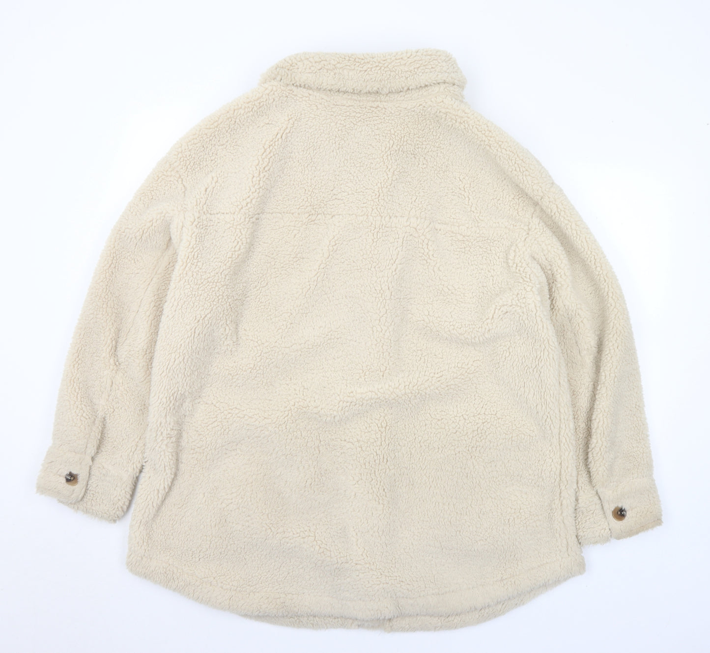 Marks and Spencer Womens Ivory Jacket Coatigan Size 18 Button