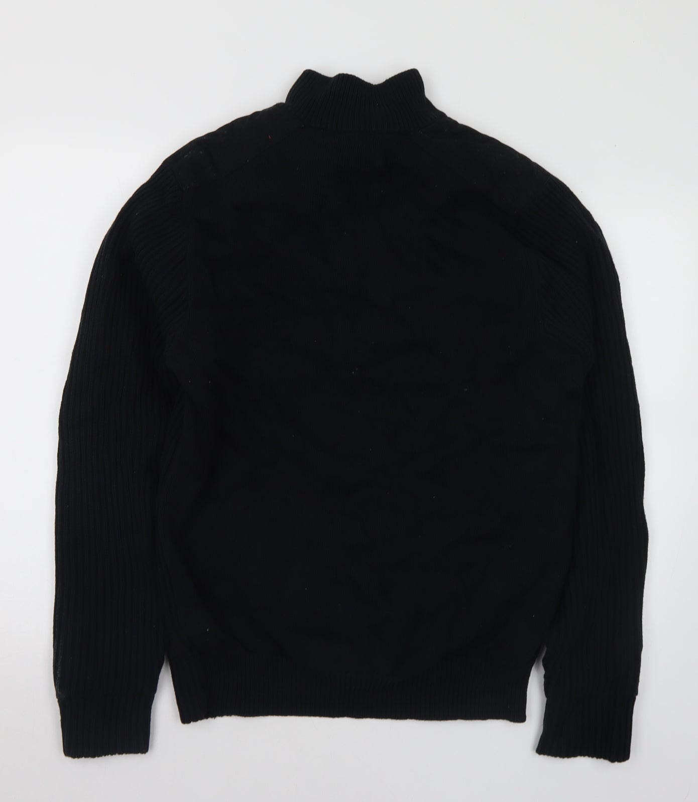 George Mens Black 3-in-1 Jacket Coatigan Size L Button