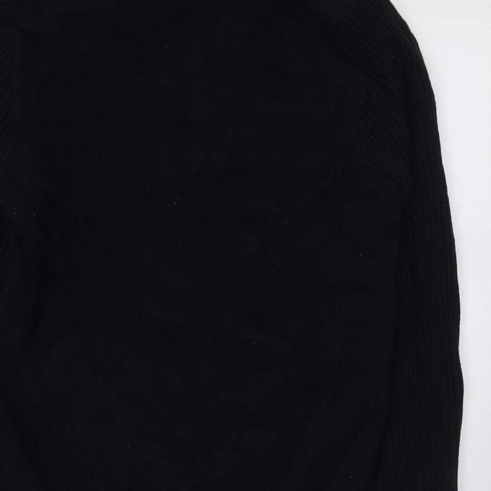 George Mens Black 3-in-1 Jacket Coatigan Size L Button
