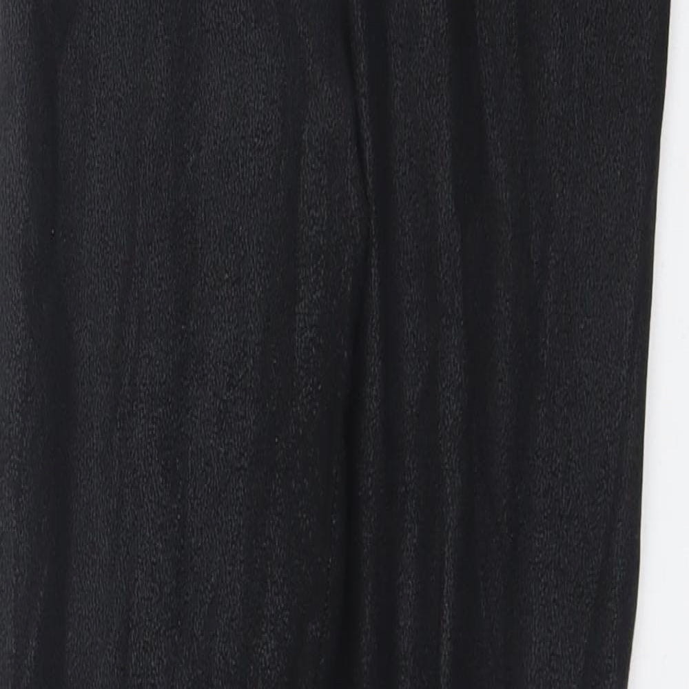 River Island Womens Black Viscose Pedal Pusher Leggings Size 14 L28 in
