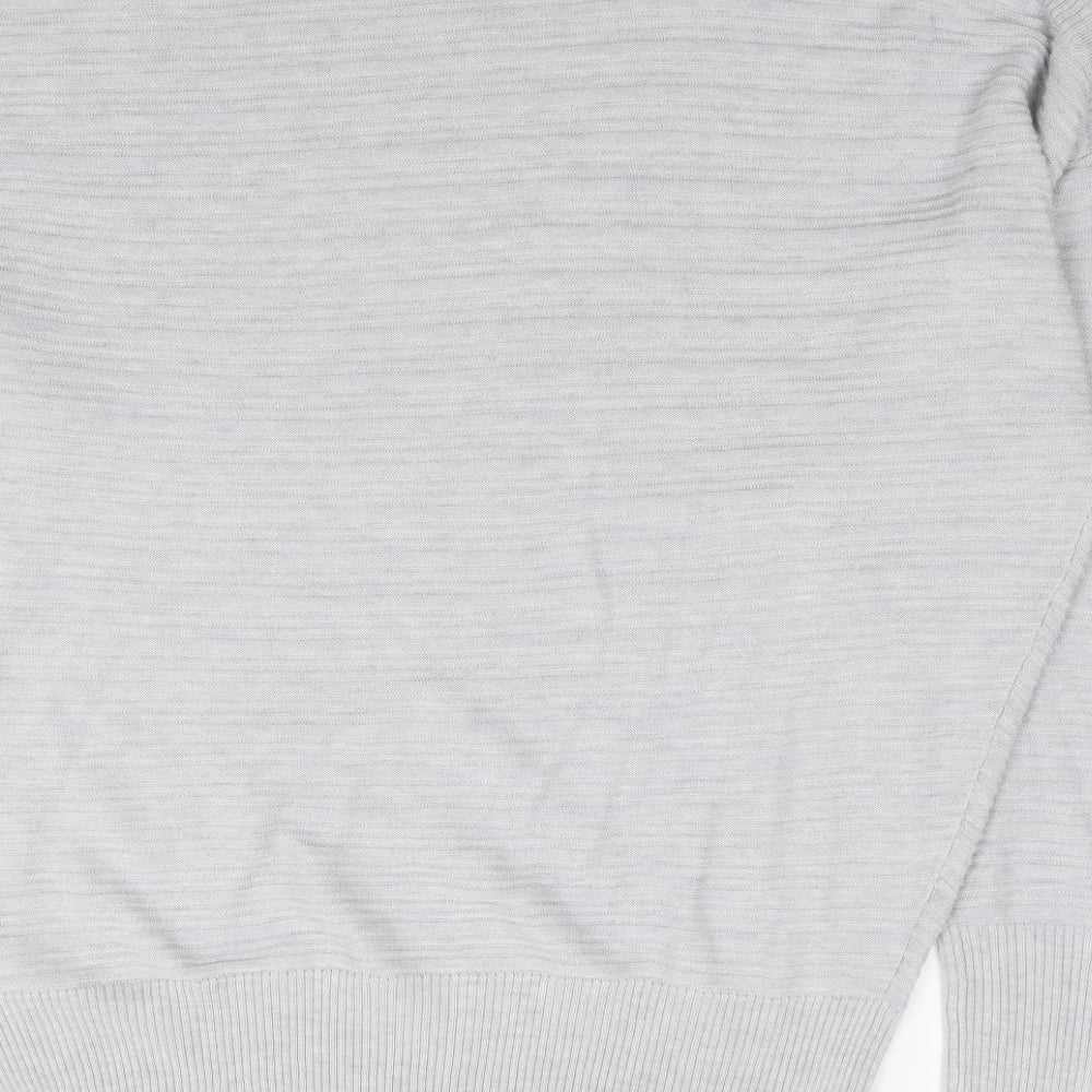 F&F Womens Grey Boat Neck Polyester Pullover Jumper Size 16 - Batwing