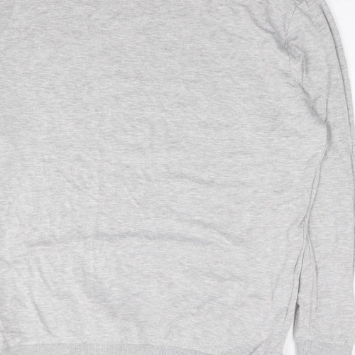 Simply Be Womens Grey Viscose Tunic Sweatshirt Size 12 Pullover