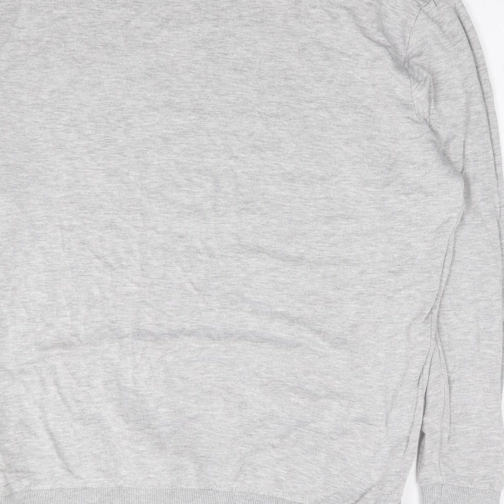 Simply Be Womens Grey Viscose Tunic Sweatshirt Size 12 Pullover