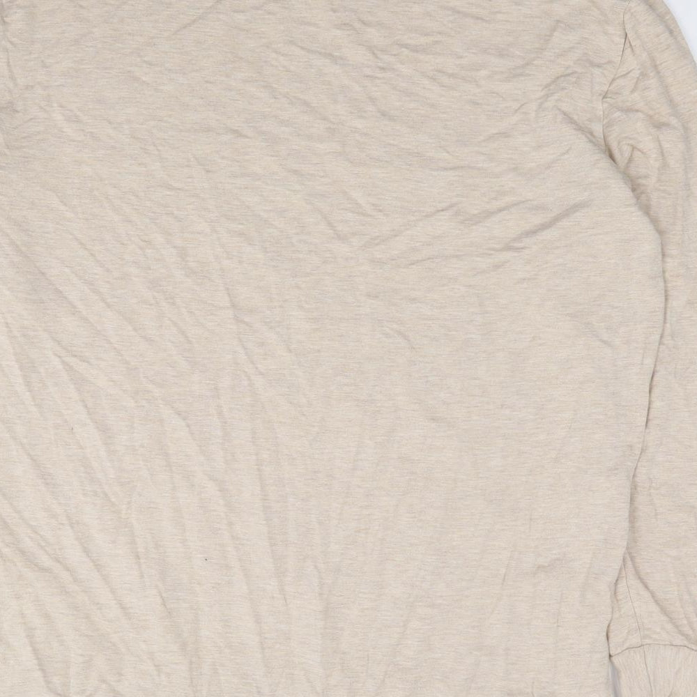 Simply Be Womens Beige Viscose Tunic Sweatshirt Size 14 Pullover