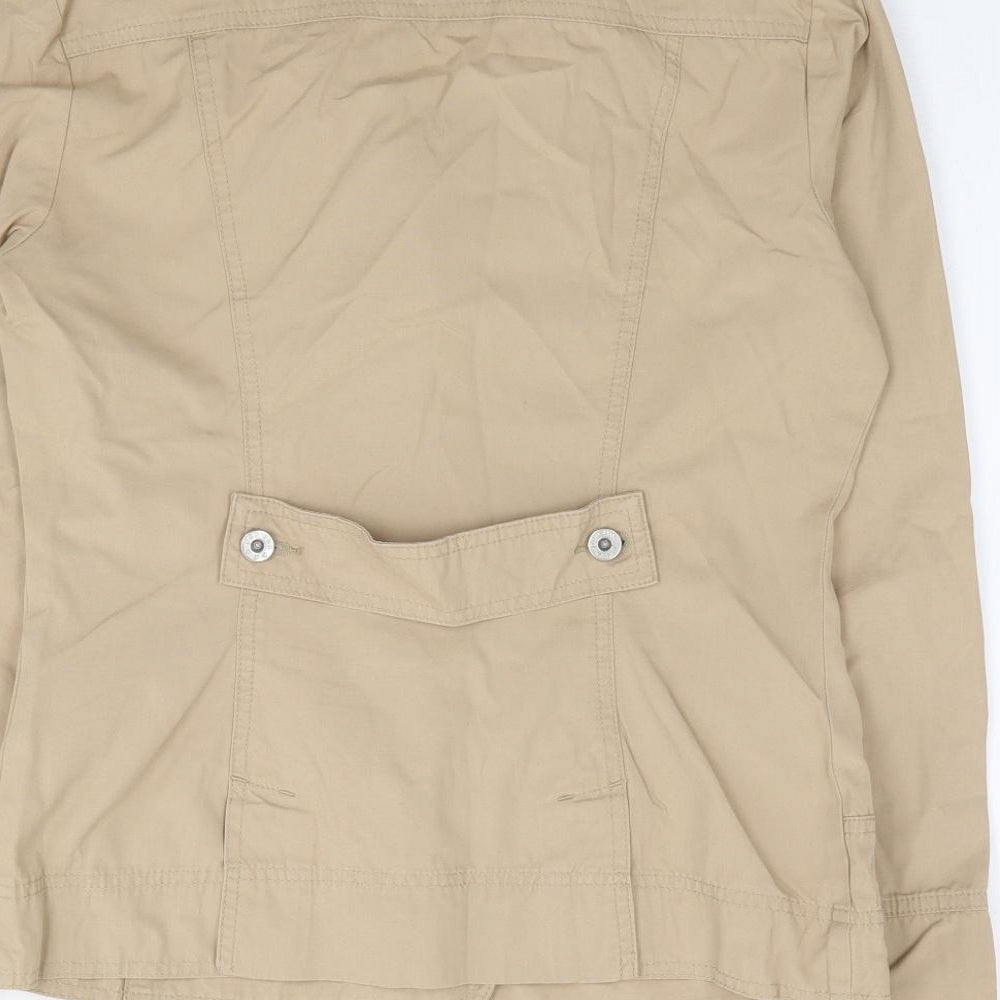 Per Una Womens Beige Jacket Size 12 Button