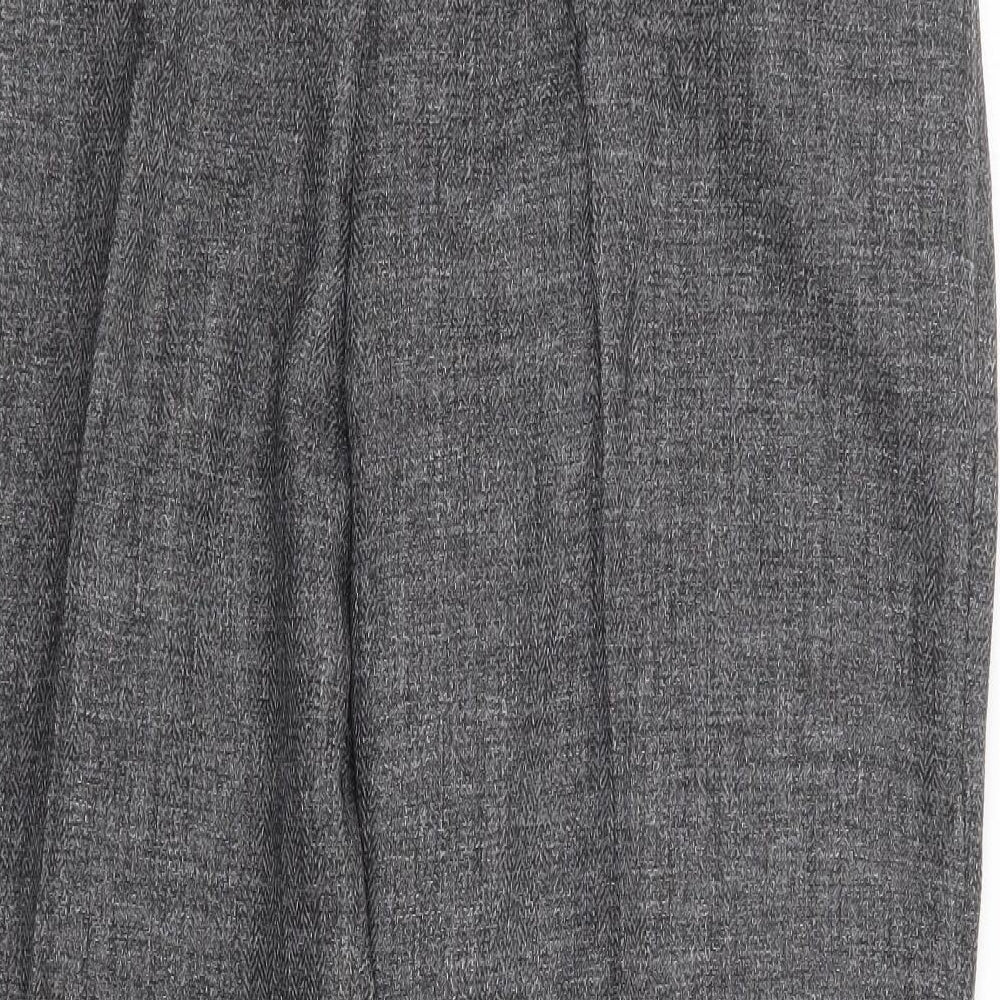 Mia Moda` Womens Grey Polyester Trousers Size 20 L27 in Regular