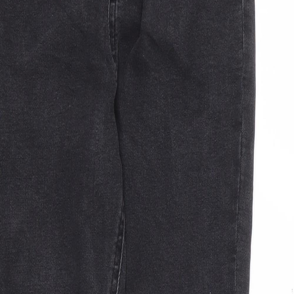 Primark Womens Black Cotton Skinny Jeans Size 10 L28 in Regular Zip