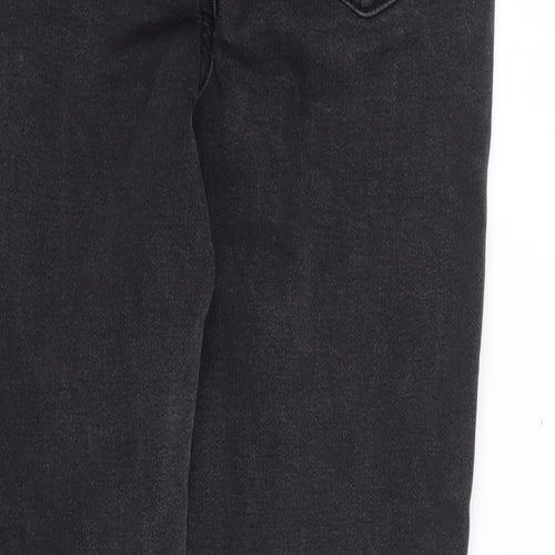 Primark Womens Black Cotton Skinny Jeans Size 10 L28 in Regular Zip