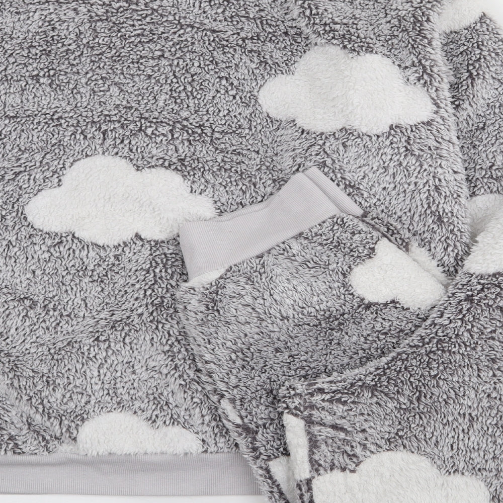 F&F Womens Grey Geometric Polyester Top Lounge Set Size XL - Fluffy