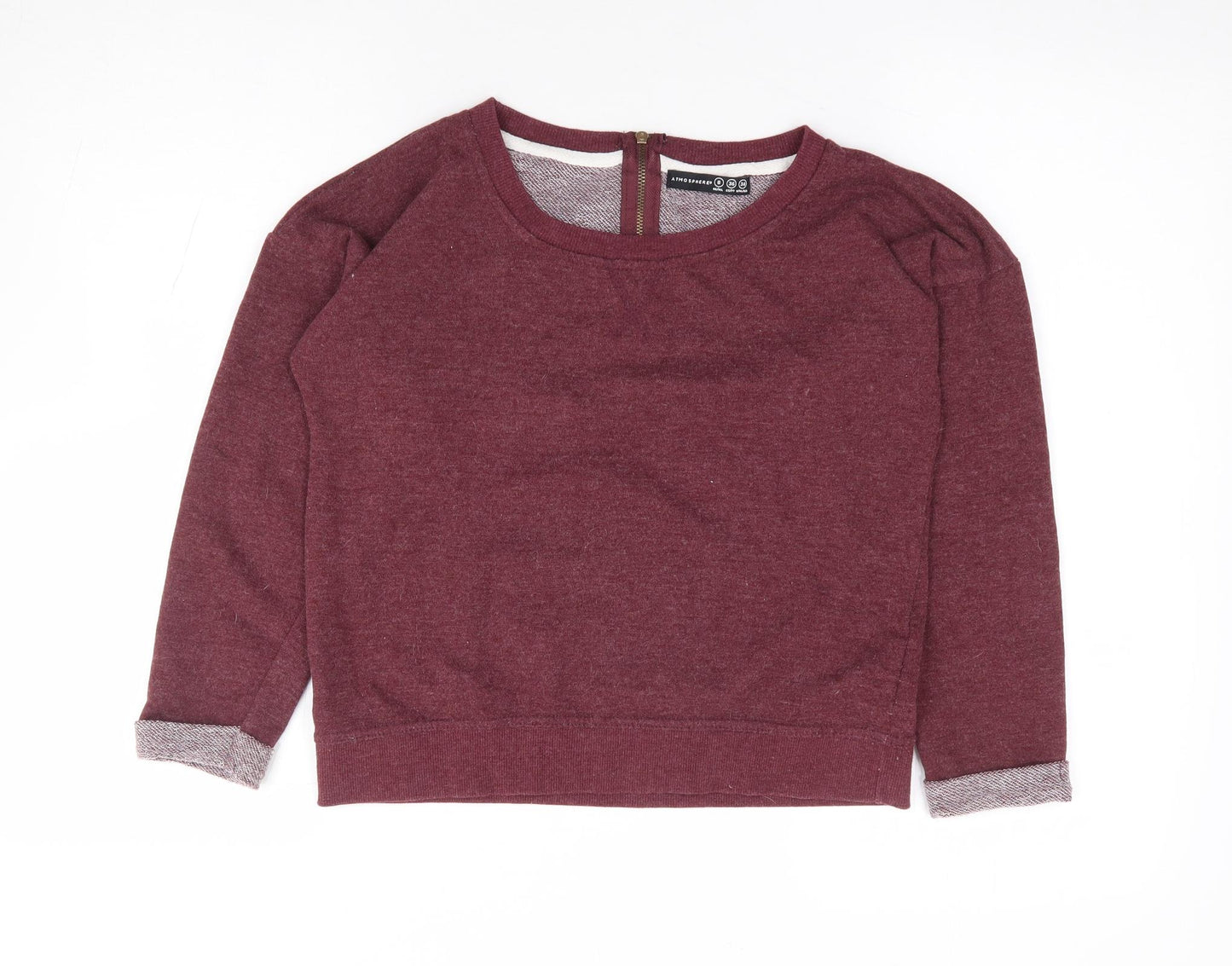 Primark Womens Red Polyester Pullover Sweatshirt Size 8 Pullover