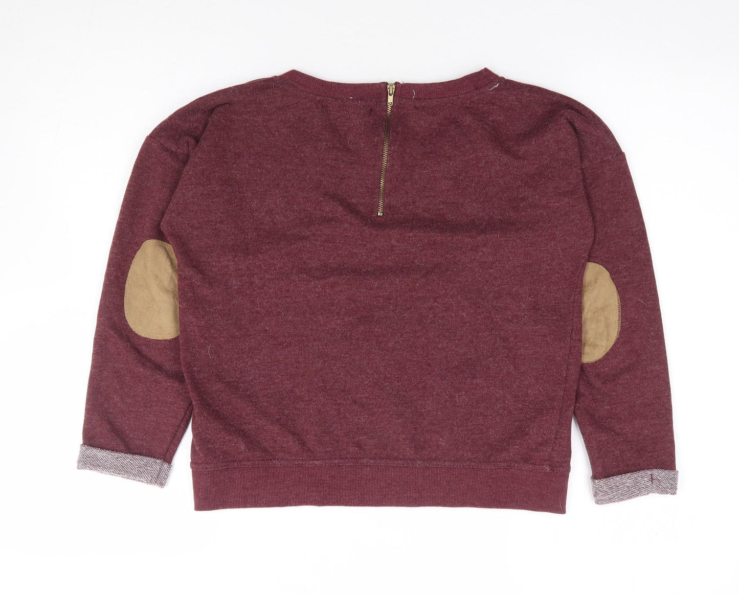 Primark Womens Red Polyester Pullover Sweatshirt Size 8 Pullover