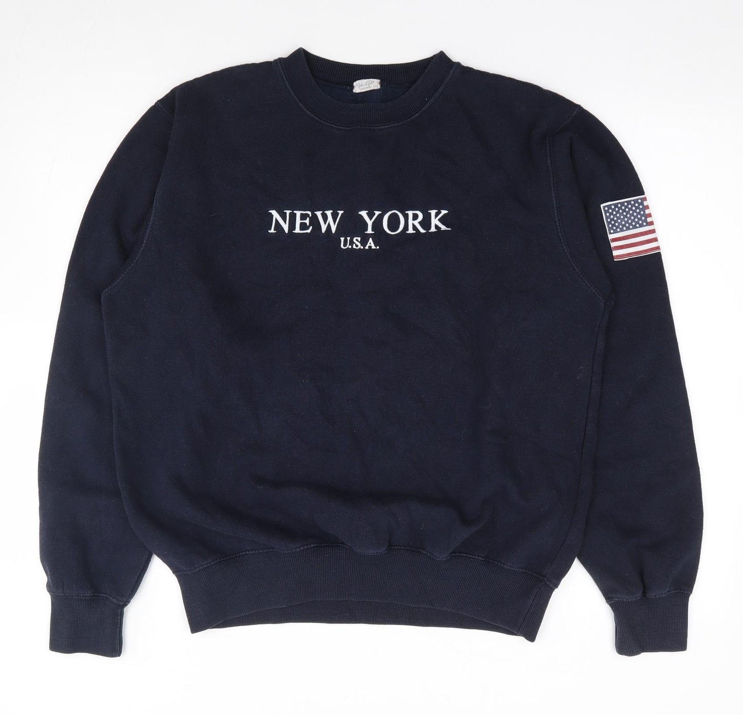 John Galt Womens Blue Polyester Pullover Sweatshirt Size S Pullover