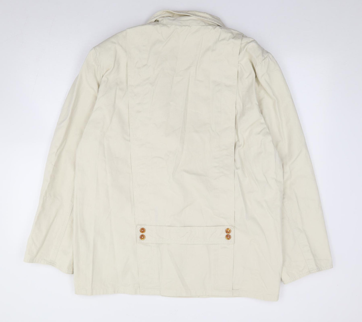 Yessica Womens Ivory Jacket Blazer Size 14 Button