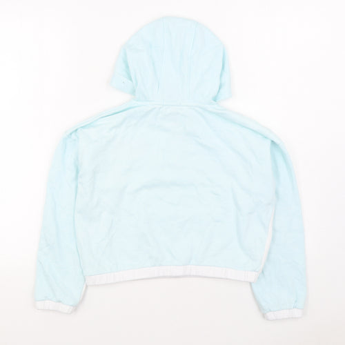 Primark Girls Blue Cotton Pullover Hoodie Size 10-11 Years Zip