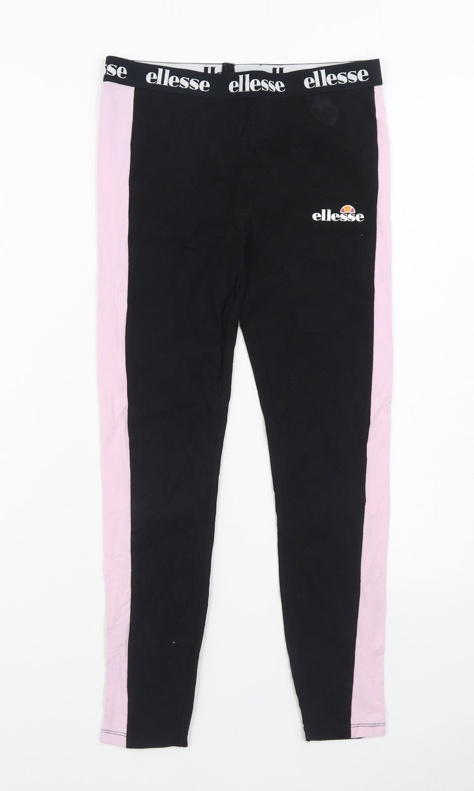 ellesse Girls Black Cotton Jogger Trousers Size 12-13 Years Regular - Legging